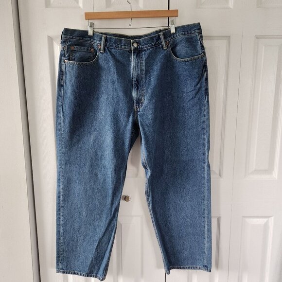 Levi's 550 Relaxed Fit Medium Wash Blue Jeans - Picture 7 of 8